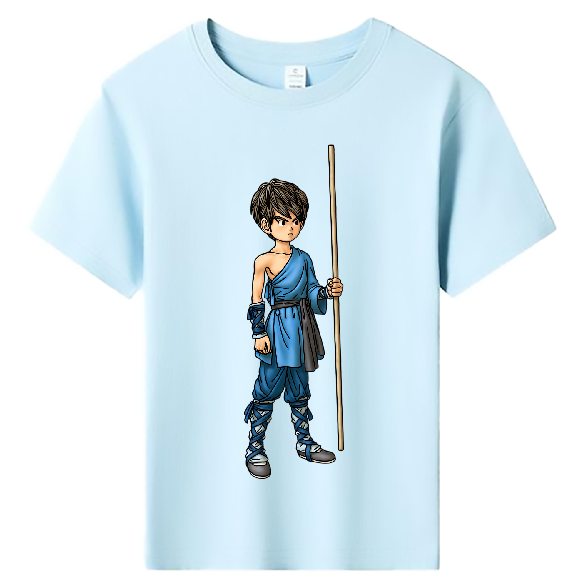 （画像用） ドラゴンクエスト Doragon Kuesuto Dragon Quest 綿100％キッズTシャツ（フロントプリント）